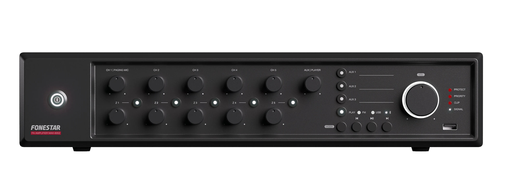 FONESTAR MAX-600Z 600W 5-Zone PA multi-zone amplifier FONESTAR