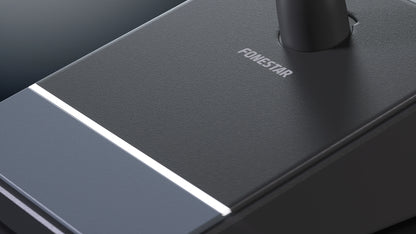 FONESTAR MICSET-C32LED Unidirectional electret condenser desktop microphone with LED indicator (XLR)