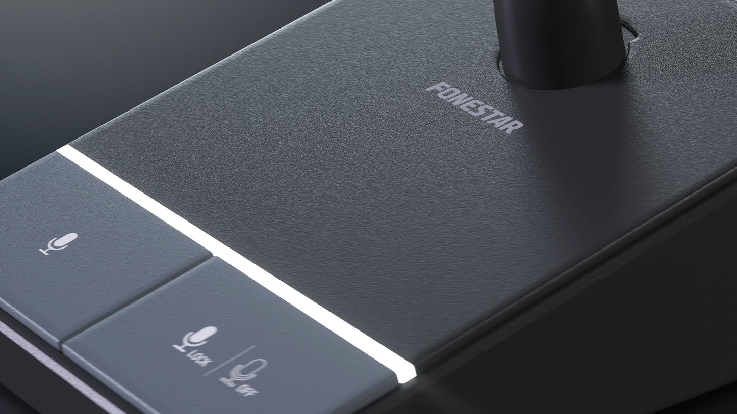 FONESTAR MICSET-D32XLR Desktop base for dynamic and condenser microphones