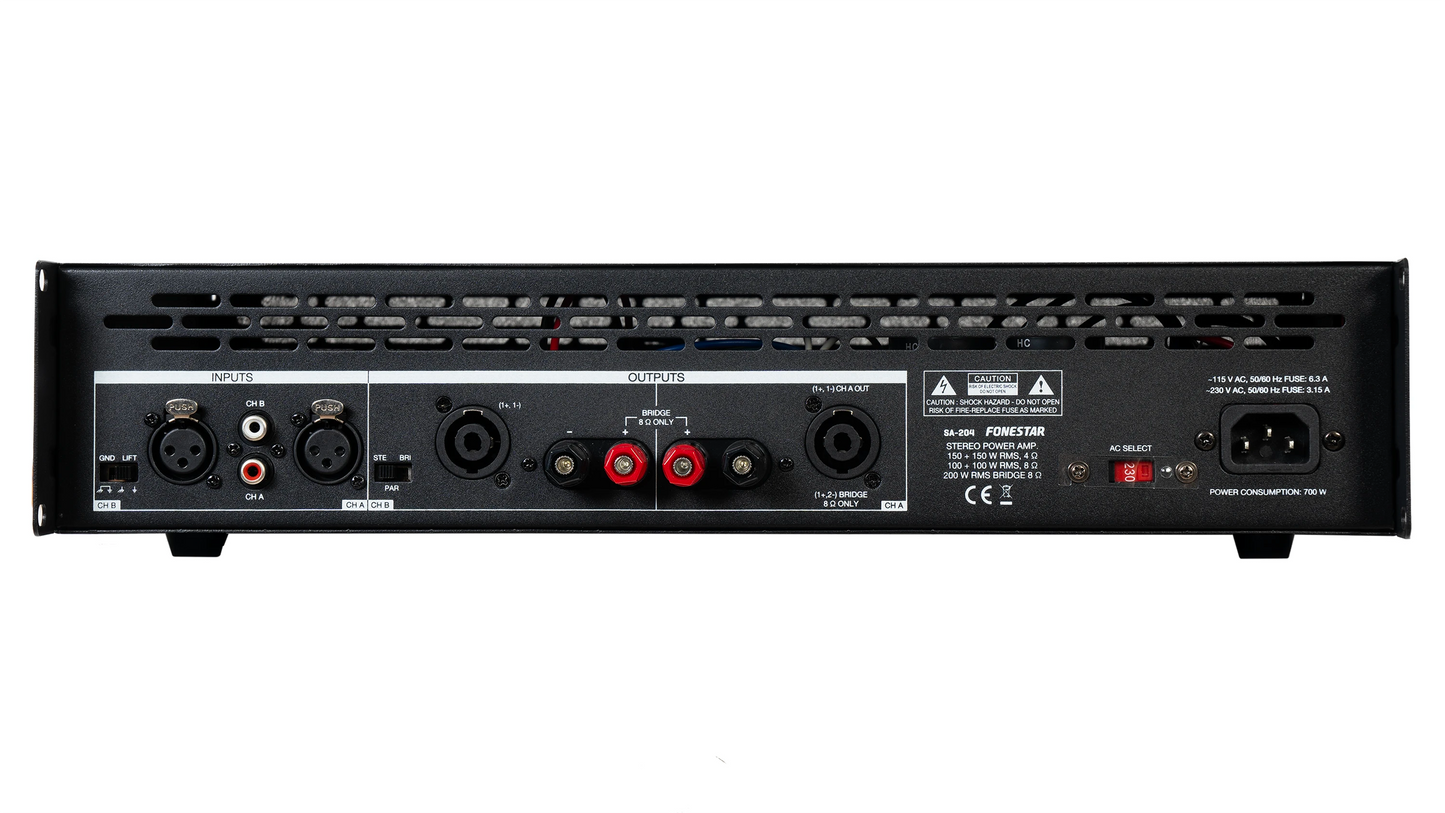 FONESTAR SA-204 300W Stereo Power Amplifier