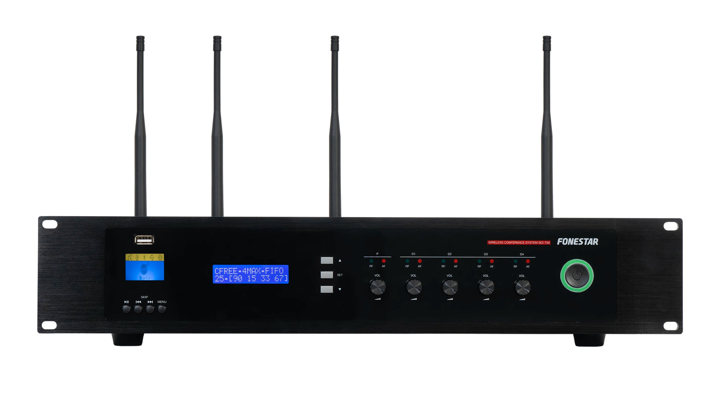 FONESTAR SCI-750 Control unit for wireless conference system.