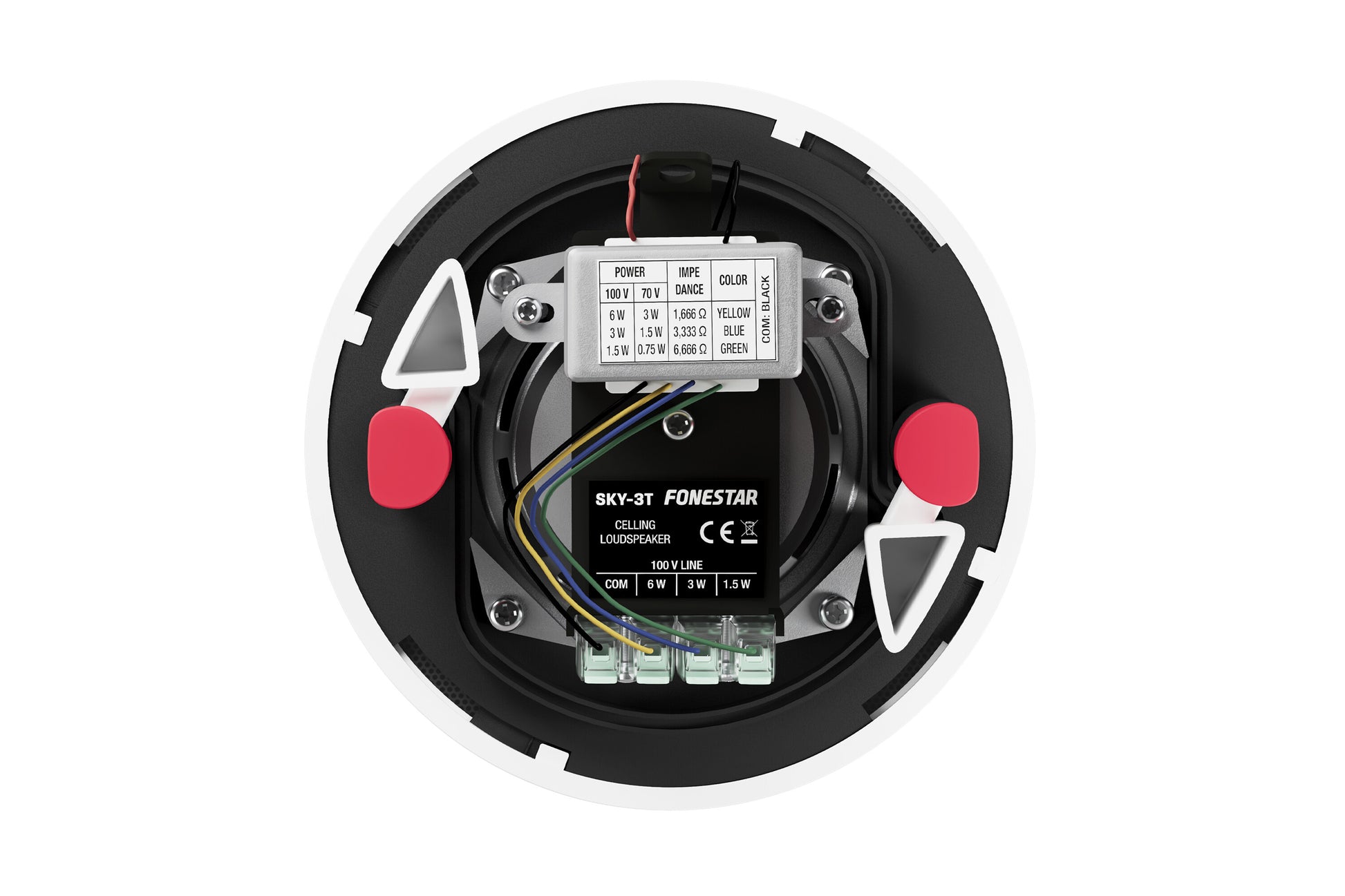 FONESTAR SKY-3T 3'' ceiling loudspeaker with 100V line transformer FONESTAR