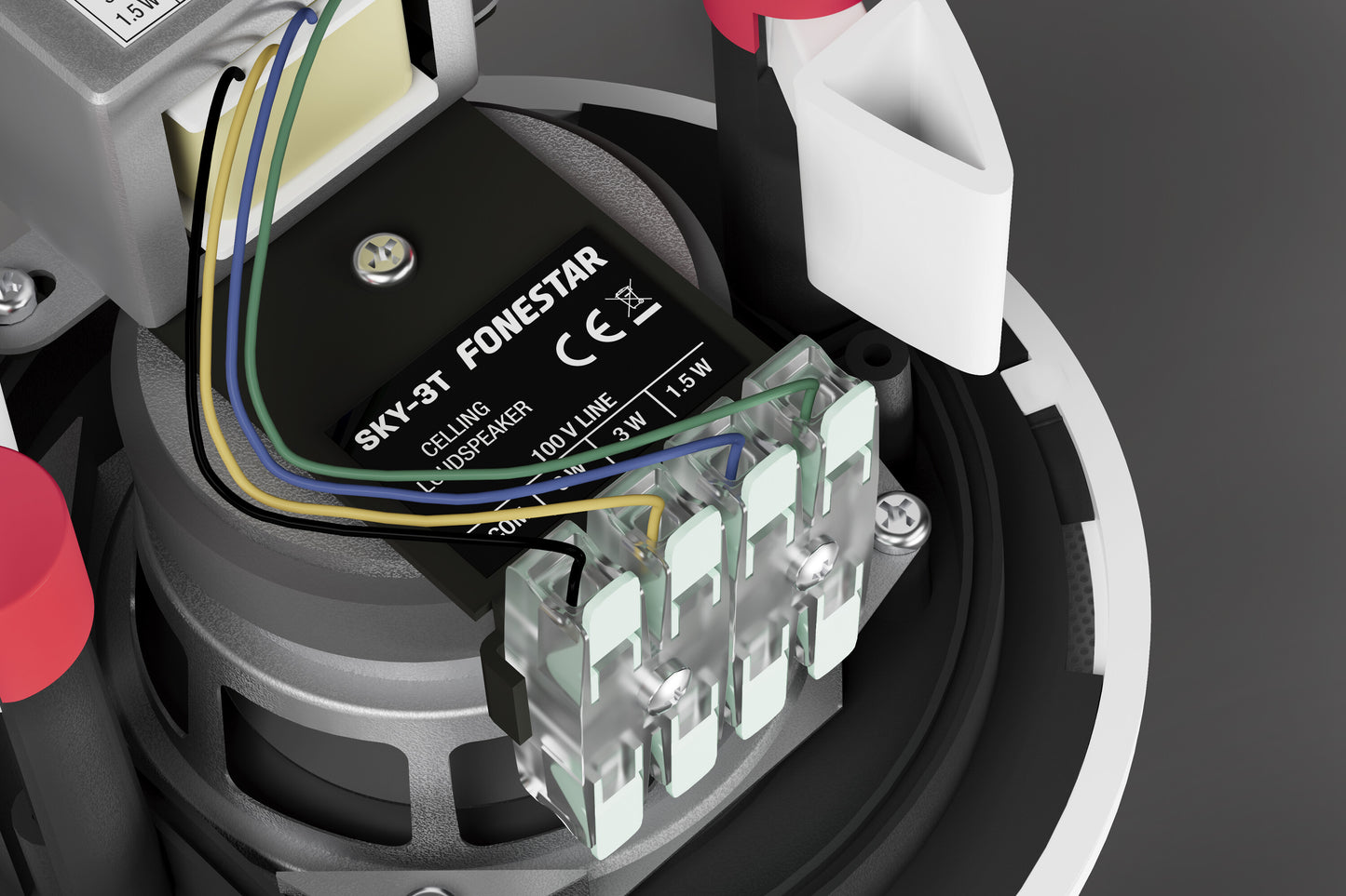 FONESTAR SKY-3T 3'' ceiling loudspeaker with 100V line transformer FONESTAR