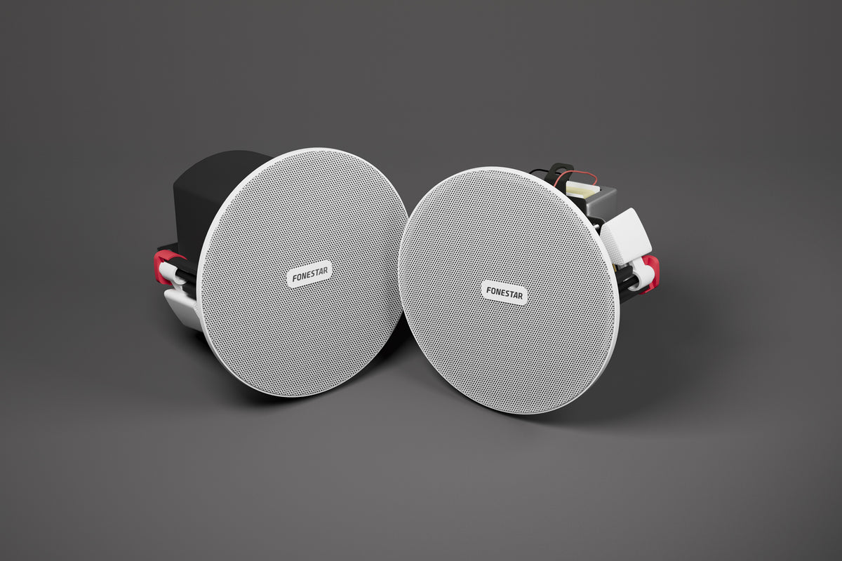FONESTAR SKY-3XT 3" 6W RMS 100V line ceiling speaker IP66 - pair of speakers