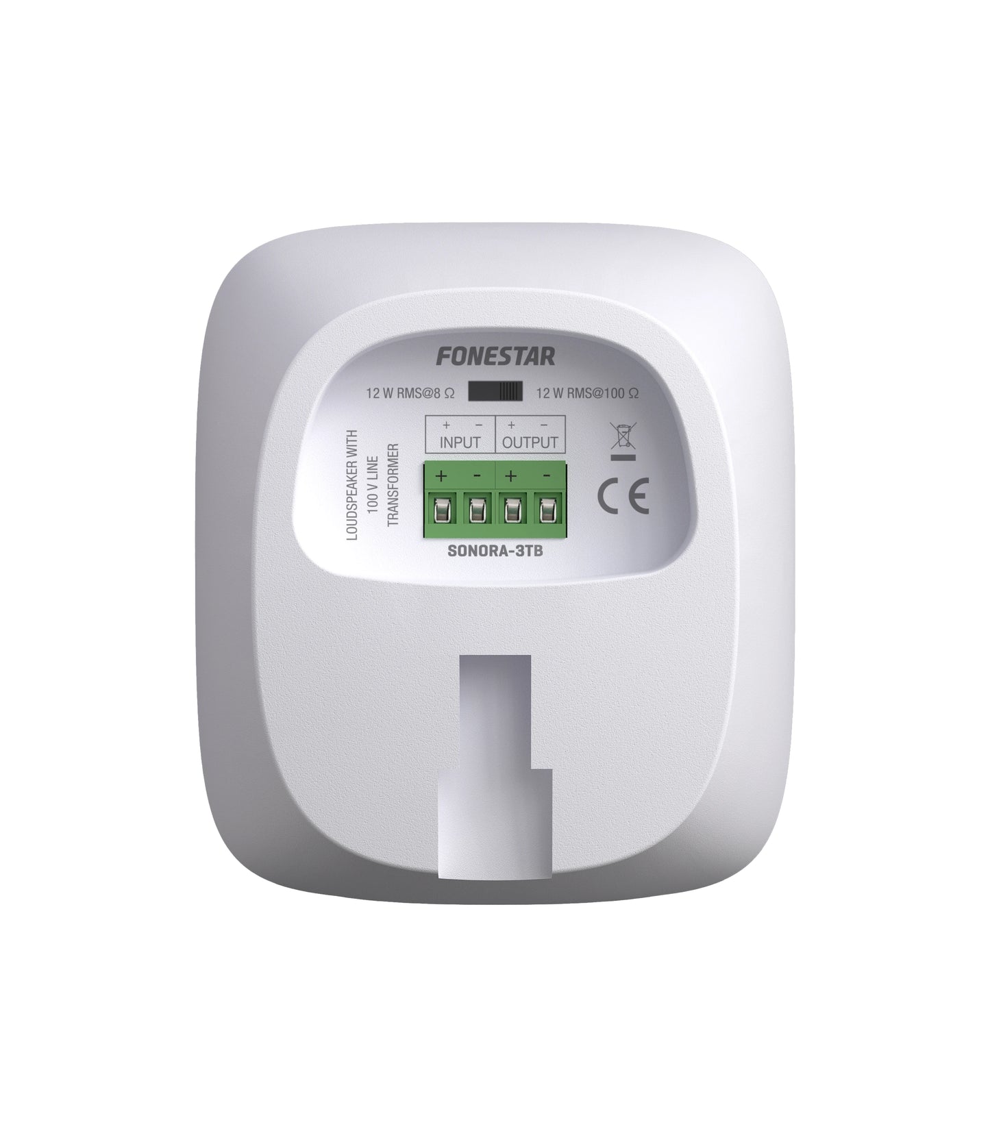 FONESTAR SONORA-3TB Sound reinforcement loudspeaker with 100 V line transformer and low impedance. 20 W max., 12 W RMS