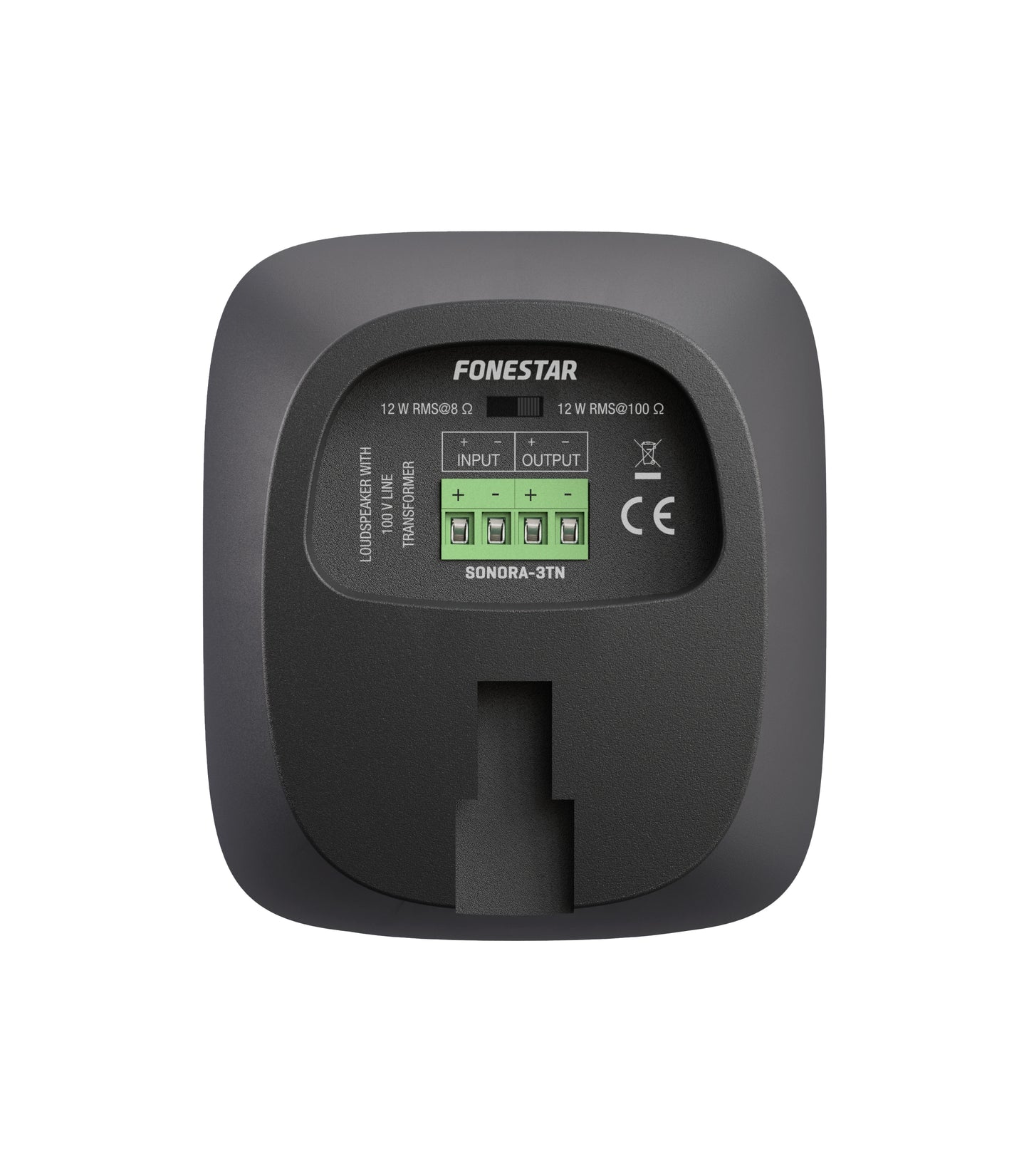 FONESTAR SONORA-3TN Sound reinforcement loudspeaker with 100 V line transformer and low impedance. 20 W max., 12 W RMS