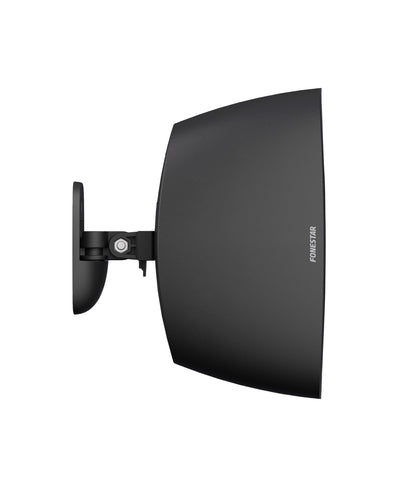 FONESTAR SONORA-5-DANTE-BK Dante surface speaker - side view with mounting bracket