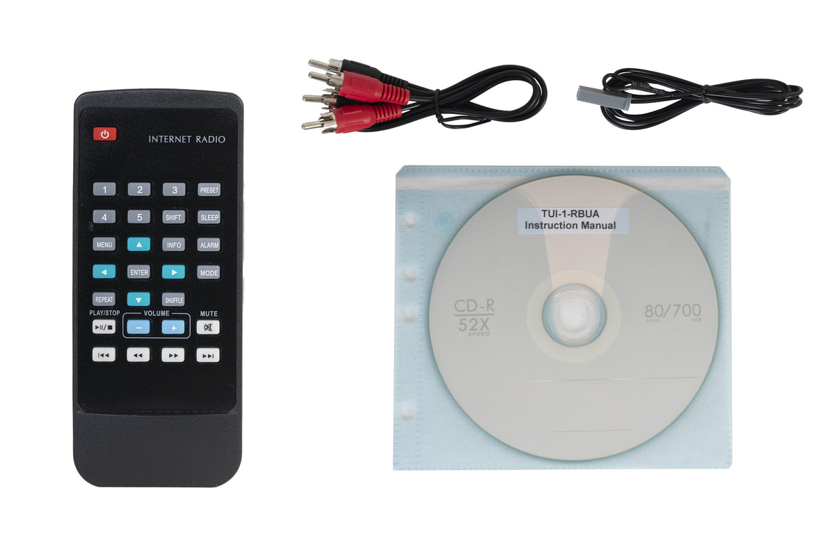 FONESTAR TUI-1-RBUA Wireless/USB audio player and radio (FM, internet and DAB/DAB+) - included accessories: remote control, cables and manual