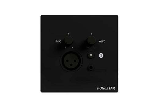 FONESTAR WALLMIX-BK wall-mounted audio mixer with integrated Bluetooth player