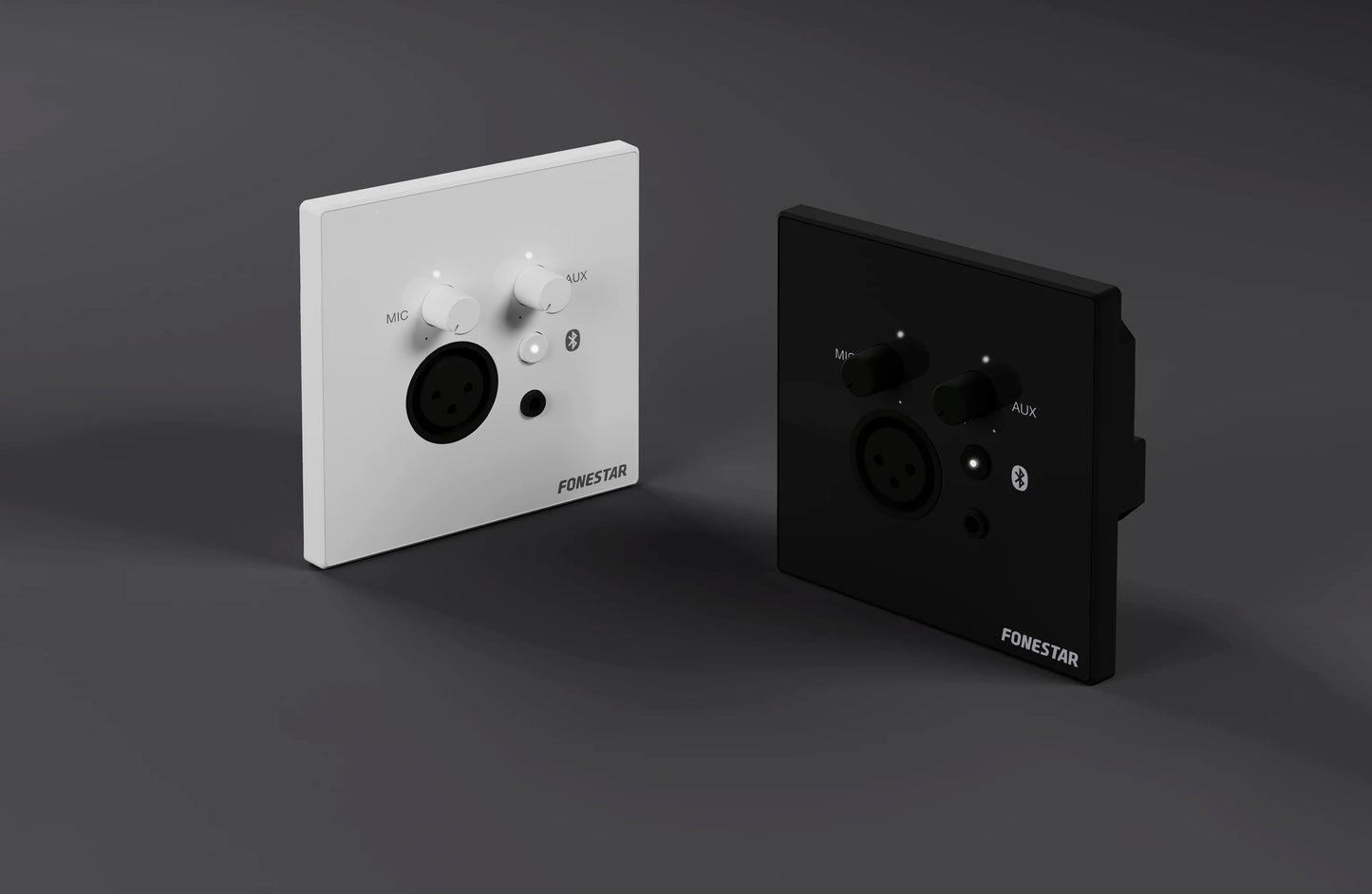 FONESTAR WALLMIX-BK wall-mounted audio mixer with integrated Bluetooth player