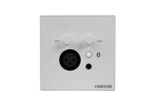 FONESTAR WALLMIX-WH wall-mounted audio mixer with integrated Bluetooth player