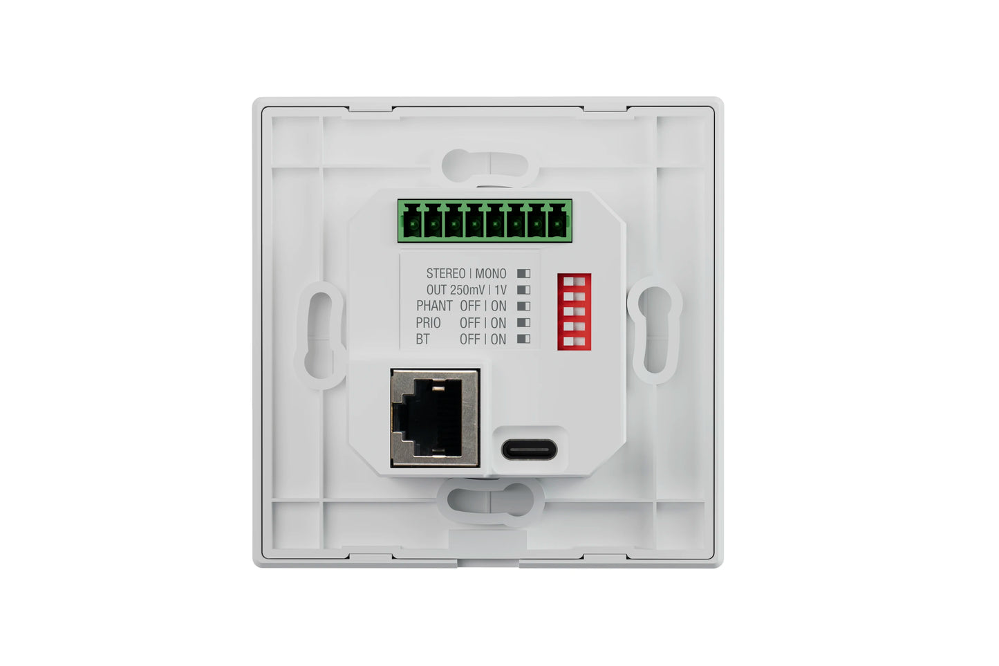 FONESTAR WALLMIX-WH wall-mounted audio mixer with integrated Bluetooth player