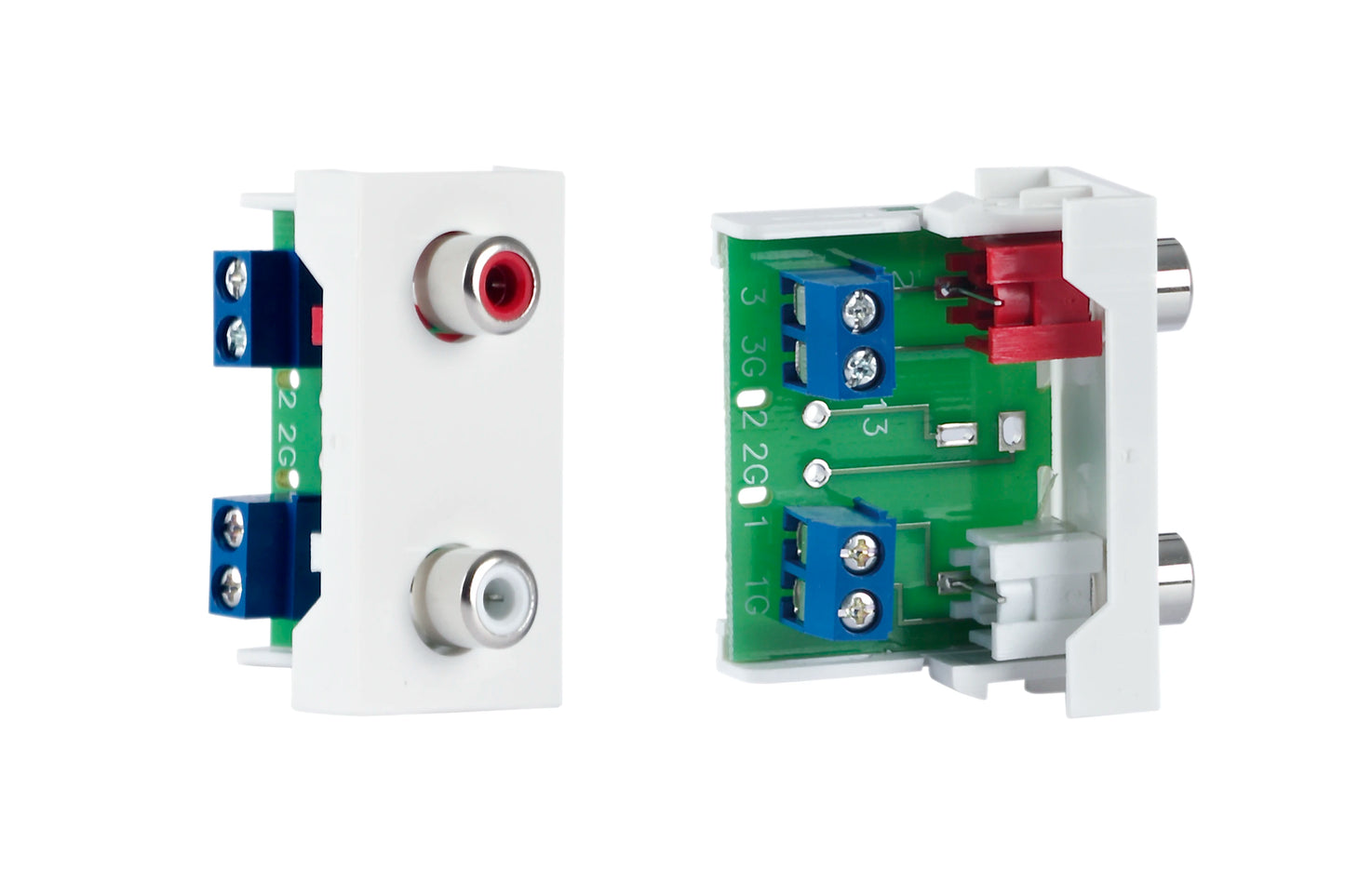 FONESTAR WP-42R 2 x RCA Wall Plate