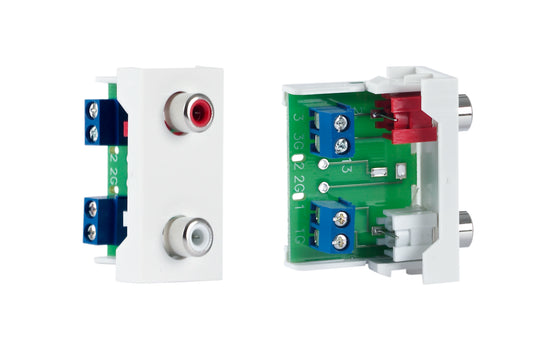 FONESTAR WP-42R 2 x RCA Wall Plate