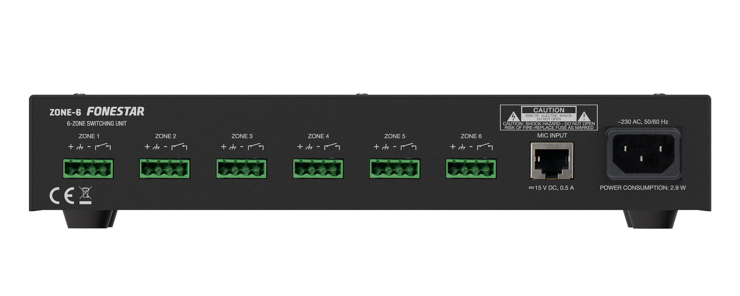 FONESTAR ZONE-6 6-zone output switching unit