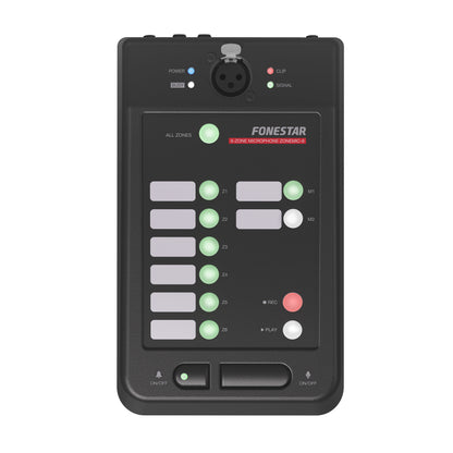 FONESTAR ZONEMIC-6 6-zone unidirectional electret condenser desktop microphone for ZONE-6 system