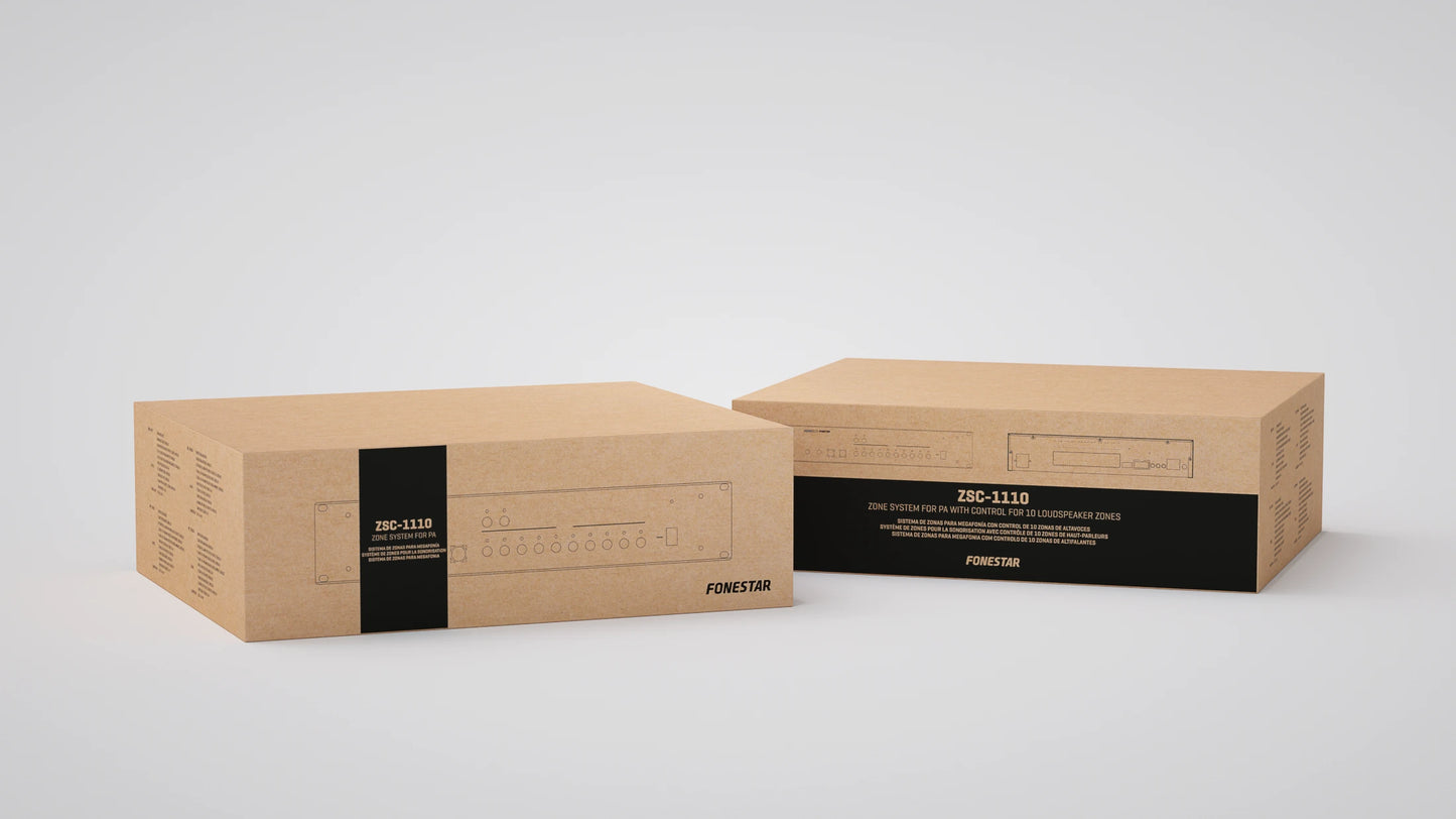 FONESTAR ZSC-1110 10-zone switching unit for 100 V line