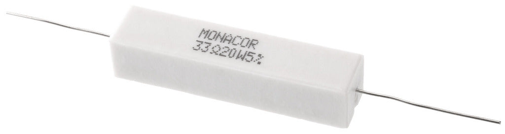 MONACOR LSR-330/20 High-power cement resistor, 33 ?, 20 W
