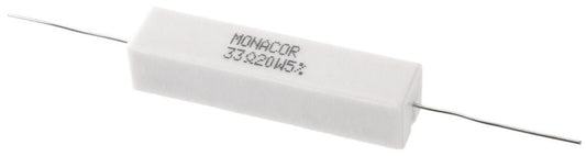 MONACOR LSR-330/20 High-power cement resistor, 33 ?, 20 W