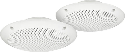 MONACOR SPE-15F/WS Pair of weatherproof flush-mount PA speakers, 15 W