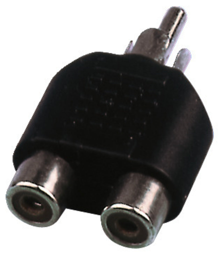 MONACOR NTA-104 RCA Adaptor 2 x RCA jack to 1 x RCA plug