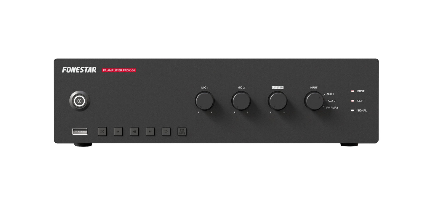 FONESTAR PROX-30 30W PA single zone amplifier 100 V and 4 ?