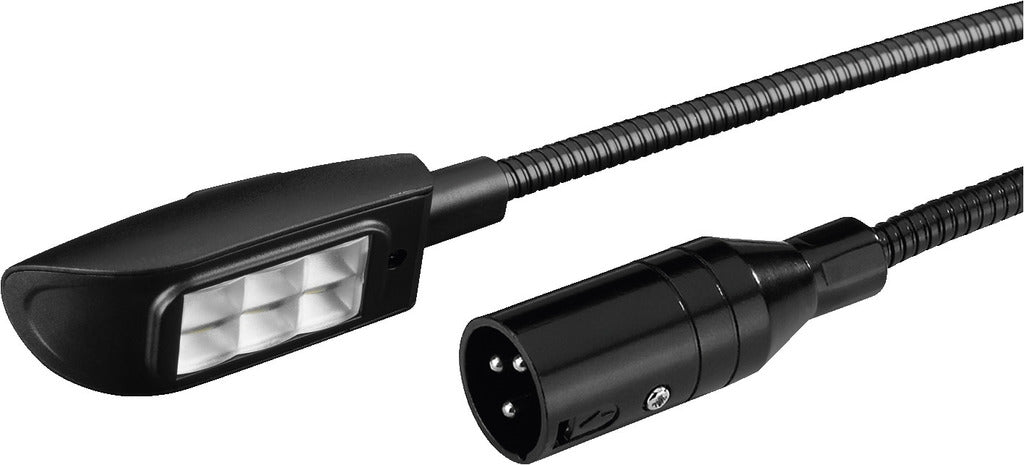 MONACOR GNL-453XLR LED Gooseneck Lamp 3-pin XLR 45cm