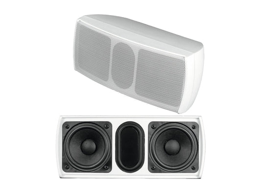 OMNITRONIC OD-22W 2 speakers with mount, 2.5" full-range speakers and 15 W RMS