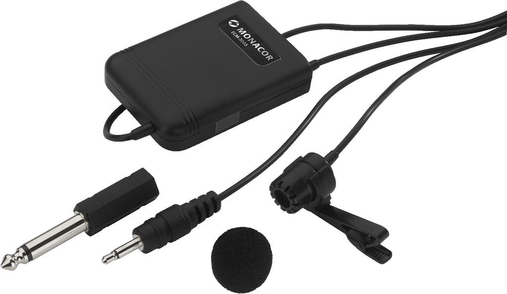 MONACOR ECM-3005 Electret Tie Clip Microhone