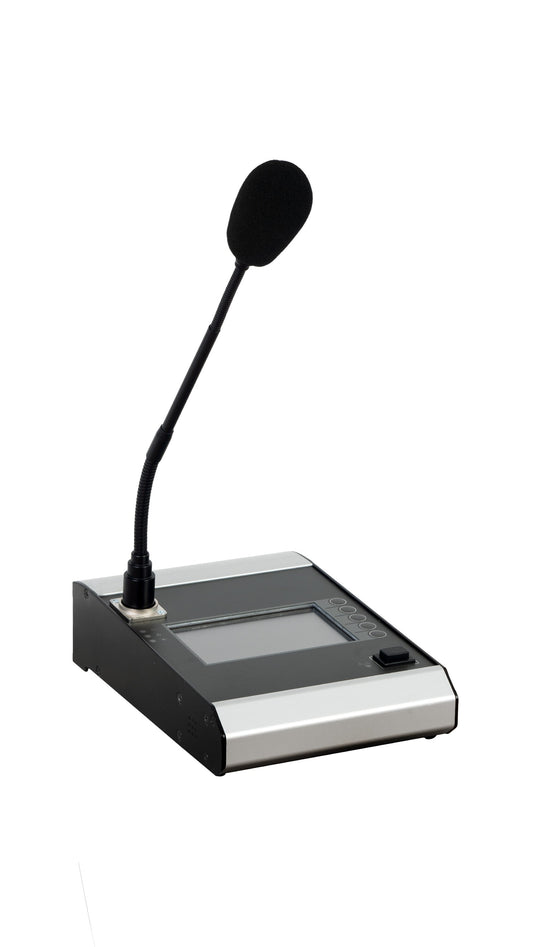 FONESTAR SEVEN-MICP Microphone with zone selector and LCD touch screen for public address and voice alarm system EN54 SEVEN