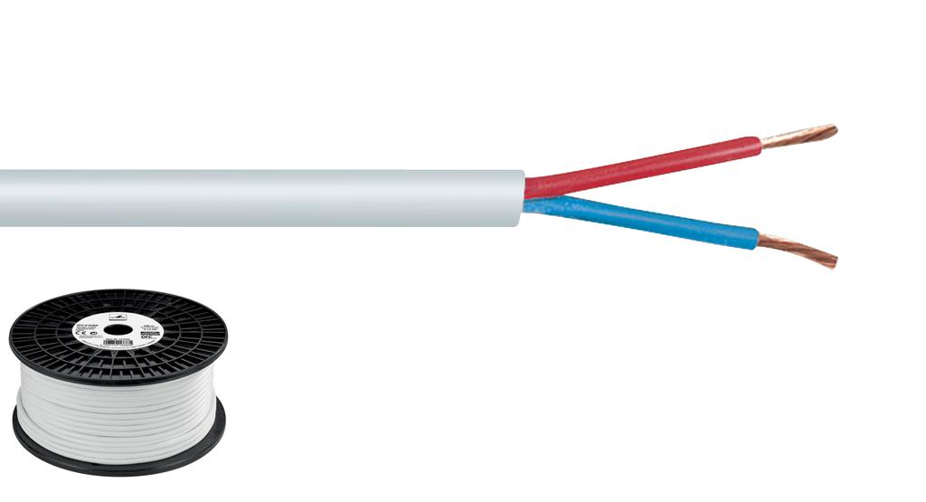 MONACOR SPC-515/WS Speaker cable Top Quality 2 x 1.5mm, 100m