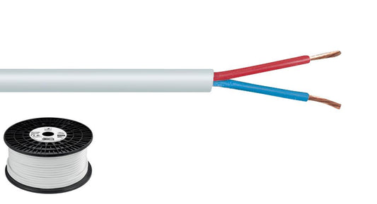 MONACOR SPC-515/WS Speaker cable Top Quality 2 x 1.5mm, 100m