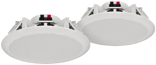 MONACOR SPE-284/WS Pair of weatherproof PA ceiling speakers, heat-resistant up to 100 °C