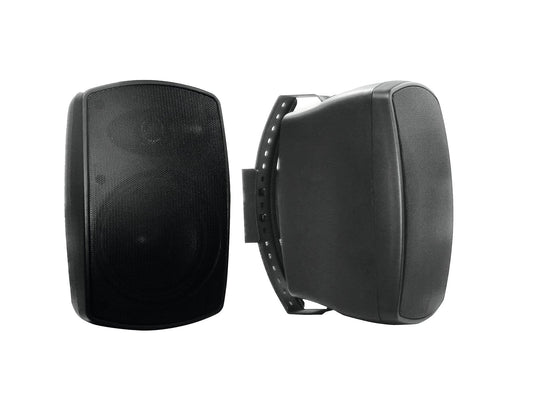 OMNITRONIC OD-6B 6" Weather-proof speaker pair with mount 40W 8? Black