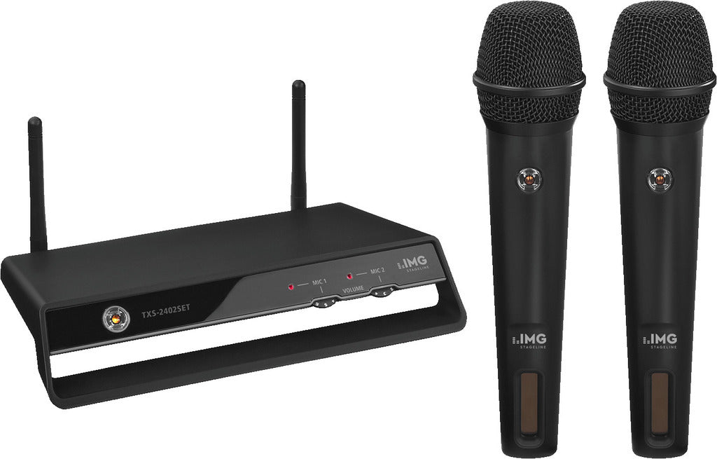 IMG STAGELINE TXS-2402SET Twin 2.4GHz Wireless Microphone Set