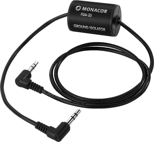 MONACOR FGA-35 Ground Isolator 3.5mm stereo plug input and output