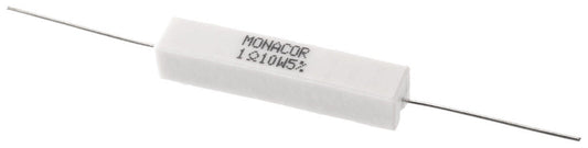 MONACOR LSR-10/10 High-power cement resistor, 1.0 ?, 10 W