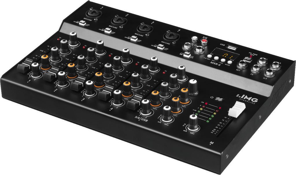 IMG STAGELINE MXR-6 6-Channel Audio Mixer