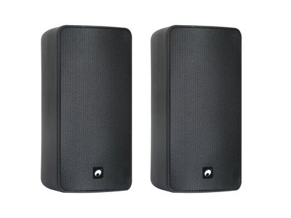 OMNITRONIC ODP-206B 2 weatherproof 6" wall speakers with mount 16Ω