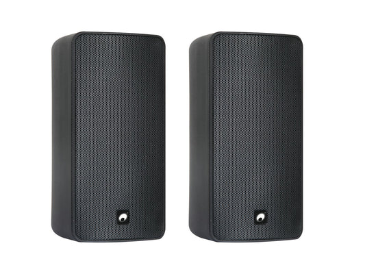 OMNITRONIC ODP-206B 2 weatherproof 6" wall speakers with mount 16Ω