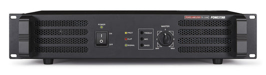 FONESTAR FS-1240E 240W RMS Stereo Power Amplifier with 100V Line, 4Ω and 8Ω loudspeaker output