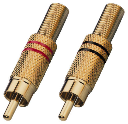 MONACOR T-708GLC RCA Plugs (pair)