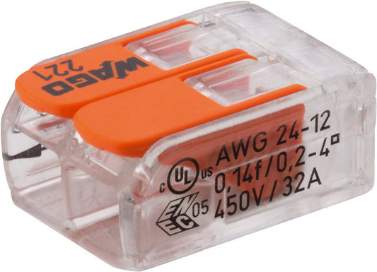 MONACOR CC-142 WAGO Compact Connecting Terminal 2-way