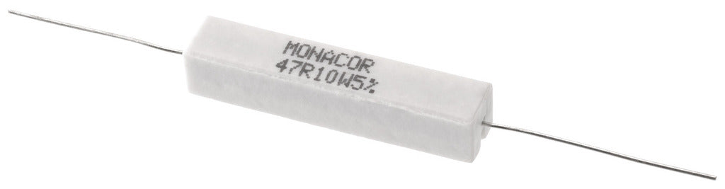 MONACOR LSR-470/10 High-power cement resistor, 47 ?, 10 W