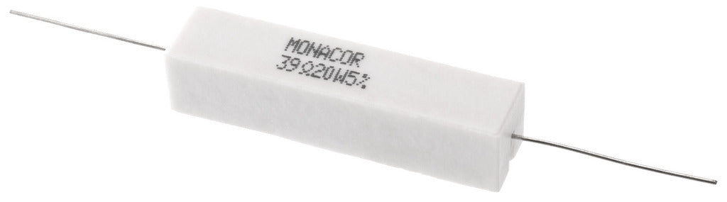 MONACOR LSR-390/20 High-power cement resistor, 39 ?, 20 W