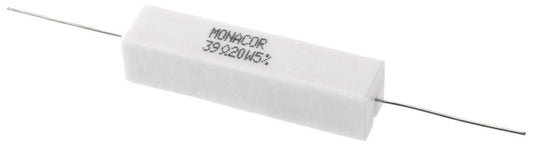 MONACOR LSR-390/20 High-power cement resistor, 39 ?, 20 W