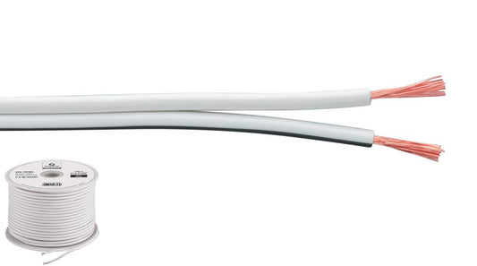 MONACOR SPC-70/WS Speaker cable Economy Quality 2 x 0.75mm, 100m