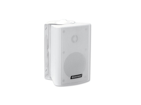 OMNITRONIC WPS-4W 2-way speaker with mount 20W 100V with high-quality components for hifi sound White