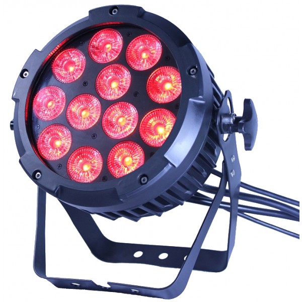 ZZIPP ZZEN1212WP Mains powered Par can with 12 x 12W RGBWA/UV LED's. IP65 rated