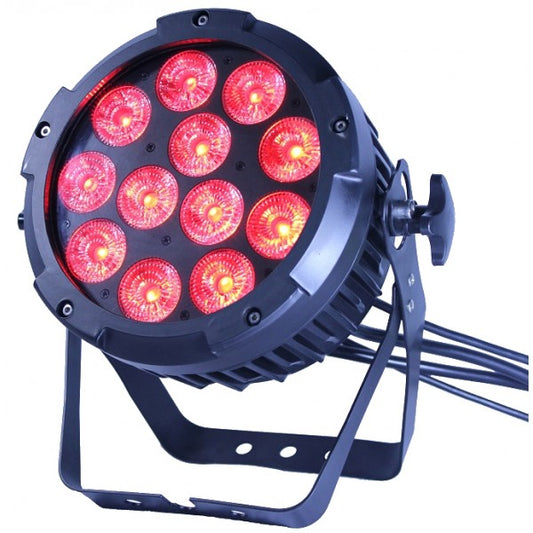 ZZIPP ZZEN1212WP Mains powered Par can with 12 x 12W RGBWA/UV LED's. IP65 rated